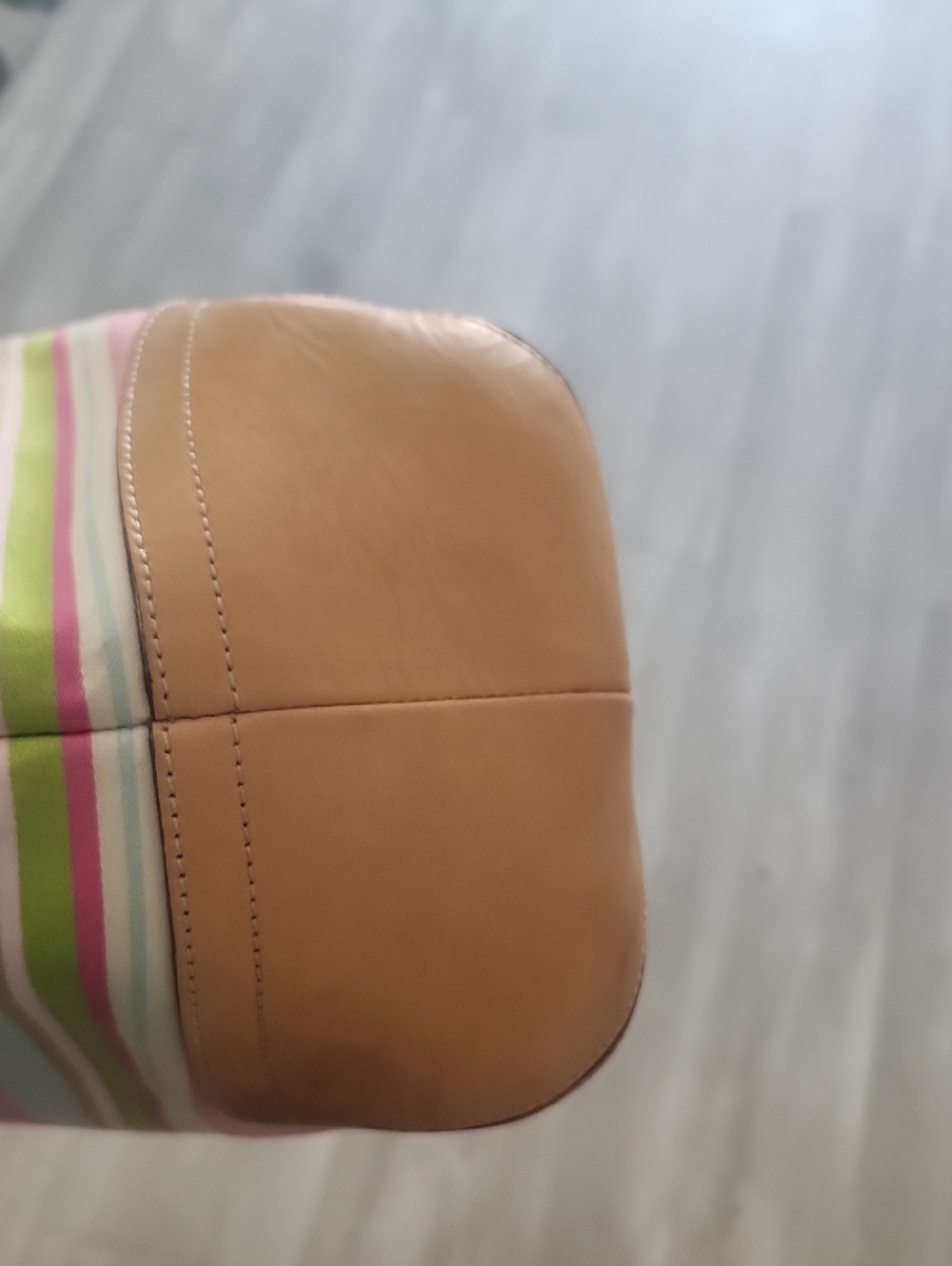 Vintage Coach Hampton Weekend Multi-Colored Stripped Tote - Picture 11 of 12